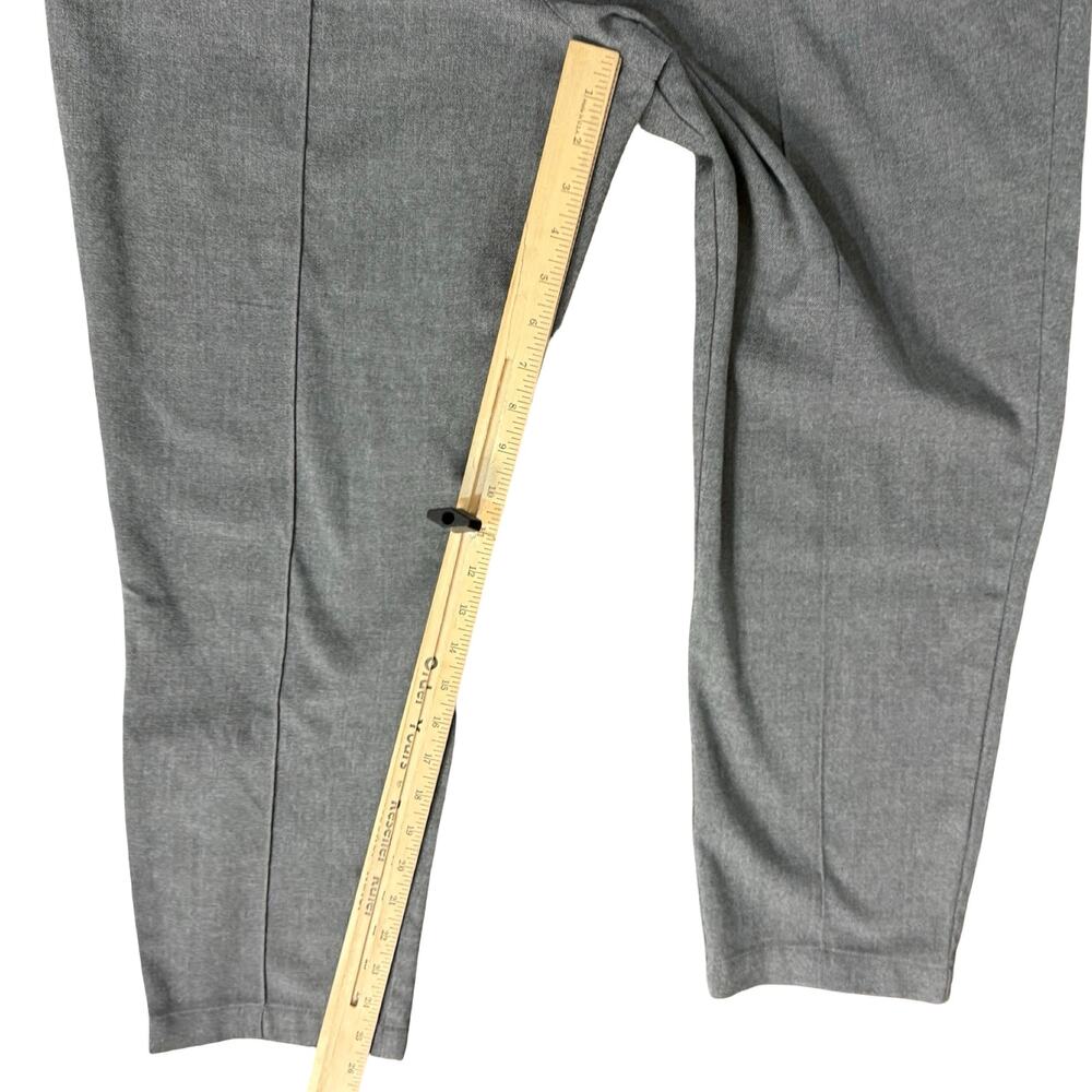 Abercrombie & Fitch Gray Pull On Tapered Leg Front Seam Work Pants Trousers Sz L - Picture 7 of 11